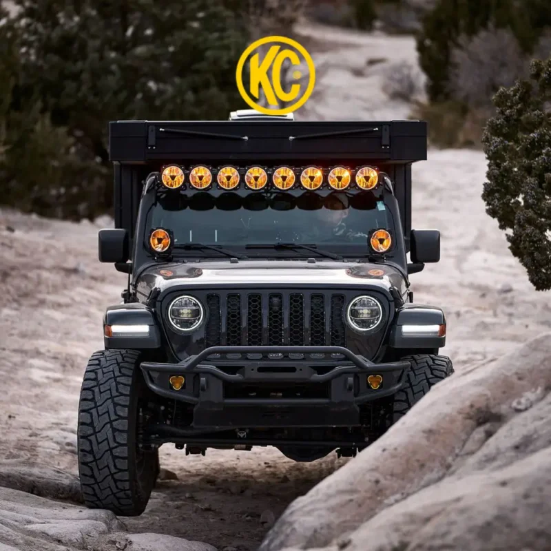 KC Gravity® Titan® Overhead Light Bar for Jeep Wrangler JL & Gladiator JT