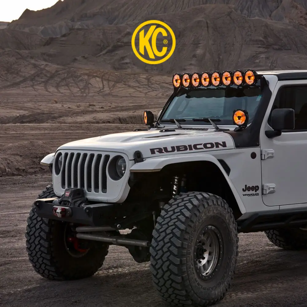 AK-91424 KC Gravity® Titan® Overhead Light Bar for Jeep Wrangler JL & Gladiator JT